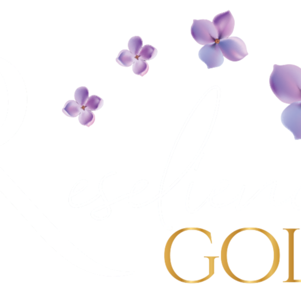 Reselience Gold logo in white and gold